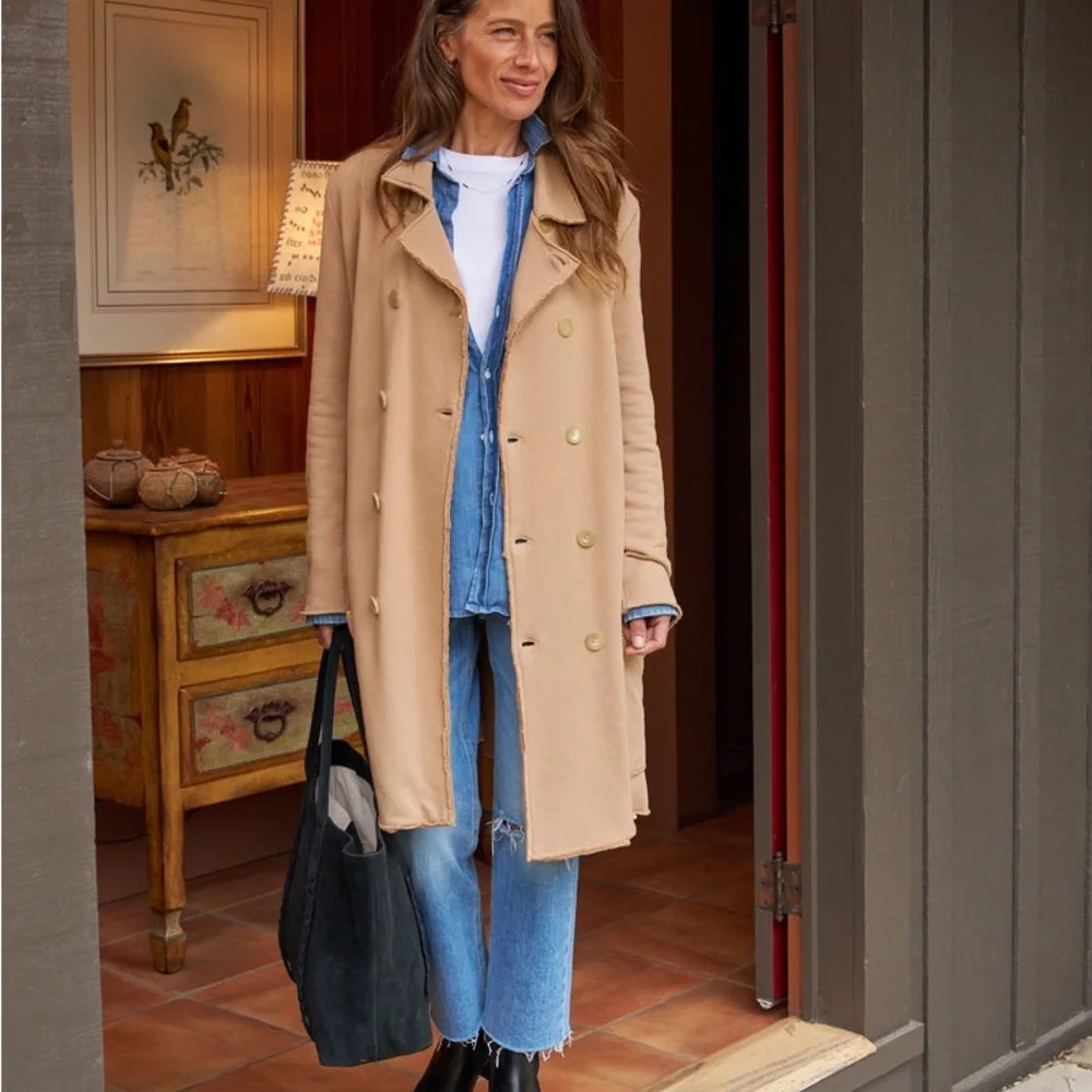 Frank & Eileen off white Trench Coat - Picture 2 of 4